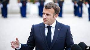 EGG THROWN FROM CROWD HITS PRESIDENT MACRON AS HE SUFFERS ANOTHER PHYSICAL ASSAULT.